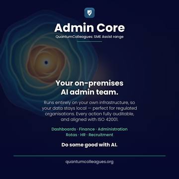 Admin Core — the AI back-office crew, by QuantumColleagues